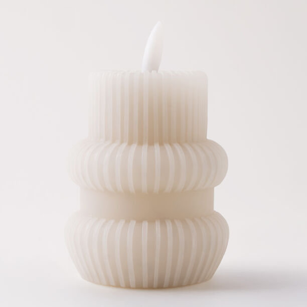 homez forming candle 7*9cm soy wax, creamy image number 0