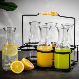 Alberto Drinking Glass Set 7 Pieces With Stand