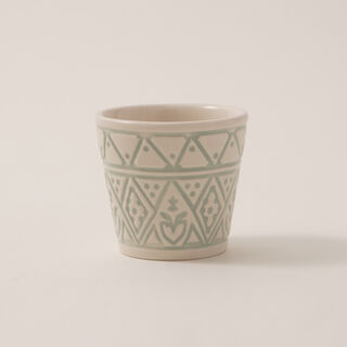 Dallaty Porcelain Coffee Cups Set 6Pcs, Green
