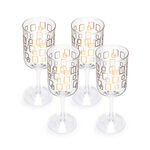  S/4 Stem Glass With Gold Pane Decal image number 1