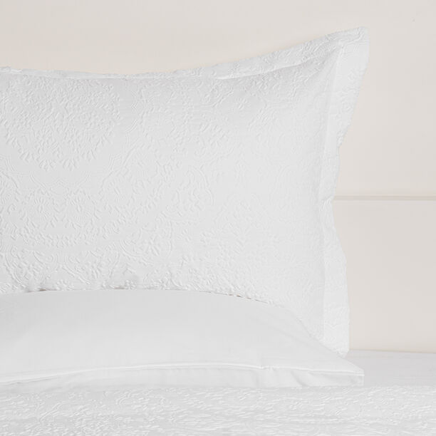 Cottage Microfiber Twin Comforter 4 Pcs Set, White, 220*160Cm image number 1