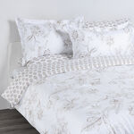 Cottage comfy floral 6pc comforter super king beige 250*260cm image number 0
