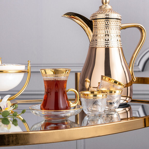 طقم أكواب شاي و قهوة 18 قطعة image number 0