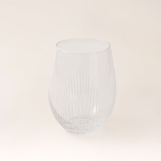 La Mesa 6 pcs striped glass 9.3*9.3*12 cm