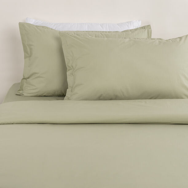 بوتيك بلانش طقم غطاء لحاف قطن 200 خيط بيركال، أخضر بحري، 260*240 سم image number 0