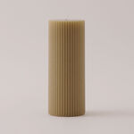 Homez Soya Wax Candle, Beige 7*7*15Cm image number 0