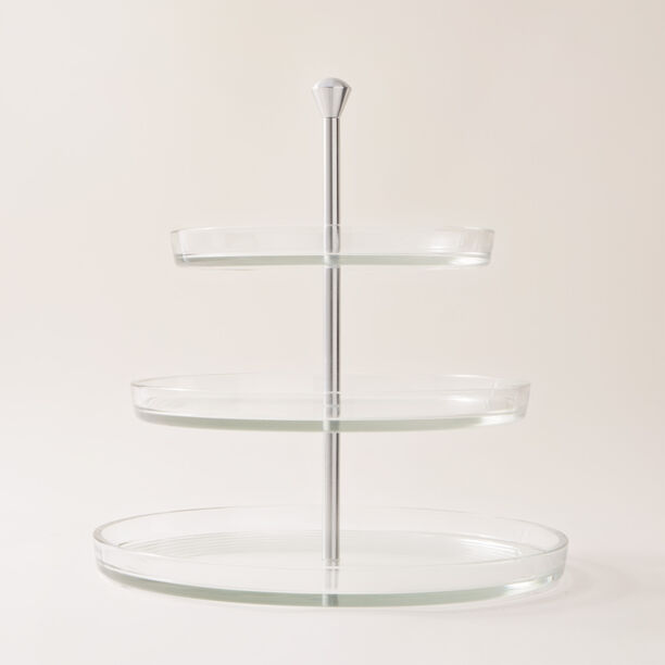 Borgonovo 3tier cake transparent stand 22 cm, 27 cm, and 32 cm image number 2
