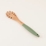 Alberto Wooden Pasta Serving Spoon, Green, 38 Cm image number 0