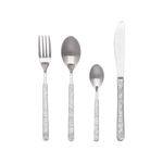 La Mesa 16 Piece Cutlery Set Matt Silver image number 0