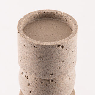 Huda Vase 9.4x9.4x25.2cm Dark Grey