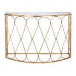 Homez Metal Console Table Gold  image number 0