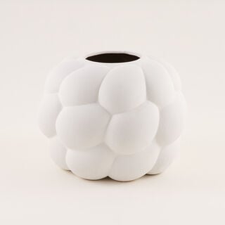 Homez Moss Planter Stoneware White 22.3*22.3*16.6 Cm