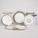 La Mesa multicolor porcelain 18 pc dinner set image number 6