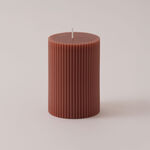 Homez Line Soya Wax Candle, Brown 7*7*10 Cm image number 1