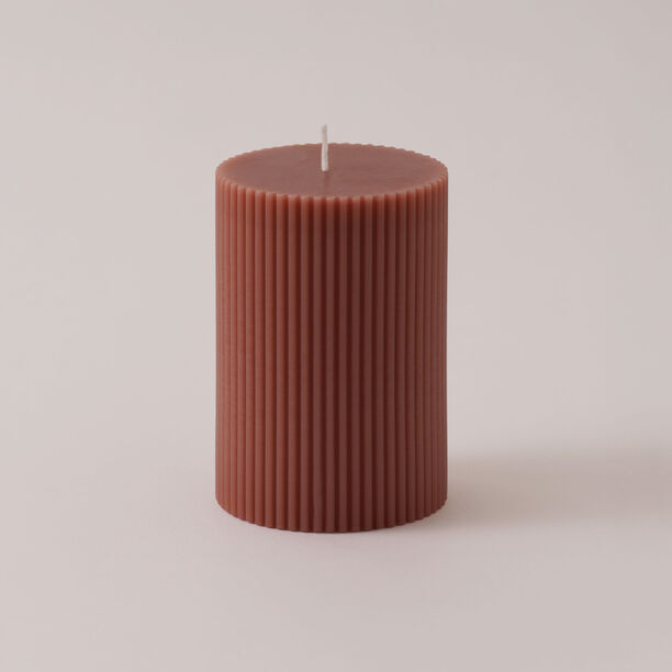 Homez Line Soya Wax Candle, Brown 7*7*10 Cm image number 1
