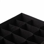 Homez Polyester Clothes Organizer, 18 Grid Black 59.5*20.5*19Cm image number 2