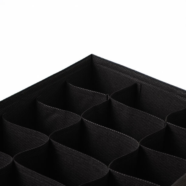 Homez Polyester Clothes Organizer, 18 Grid Black 59.5*20.5*19Cm image number 2