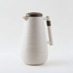 Dallaty plastic vacuum flask off white with wood 1L image number 0