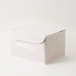 Homez Clothes Organizer Storage Box Polyester, Beige 43*28*25Cm image number 0