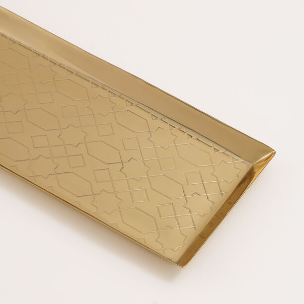 دلتي صينية تقديم ذهبية 40*16*2 سم image number 1