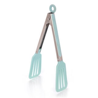 Alberto Silicone Food Tong With Steel Handle L:23Cm Blue 