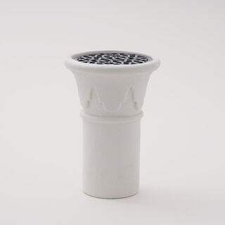 Qurtuba Collection Homez Arqa Oud Burner, White, 15*15*25 cm