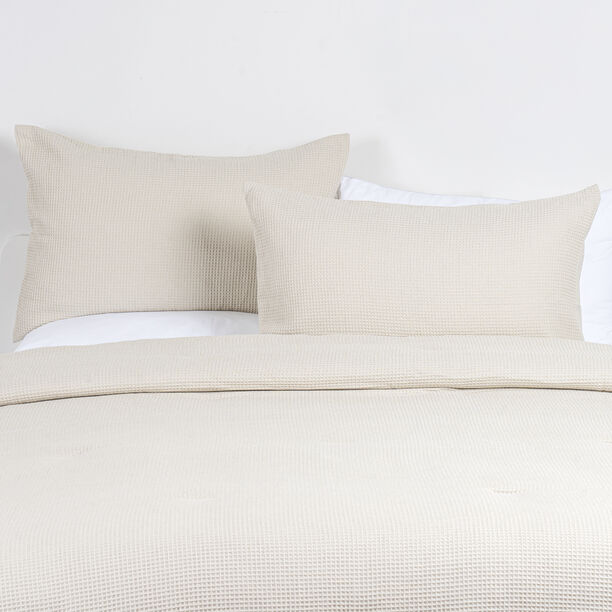Boutique Blanche 3pc cotton super king comforter set, beige 120*200cm image number 1