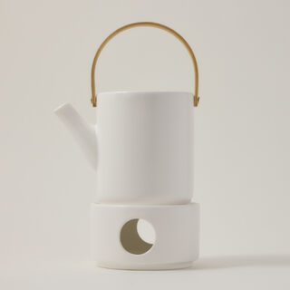 Dallaty white porcelain English tea pot
