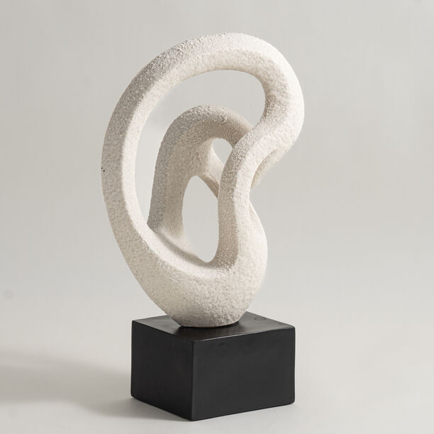 Homez resin sculpture 24.8*16.3*42.5cm, offwhite image number 0
