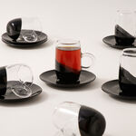 دلتي مجموعة أكواب شاي زجاج 12 قطعة image number 0