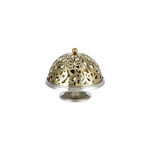 Caligraphy Dome Cake Stand With Base nickel Plated image number 1
