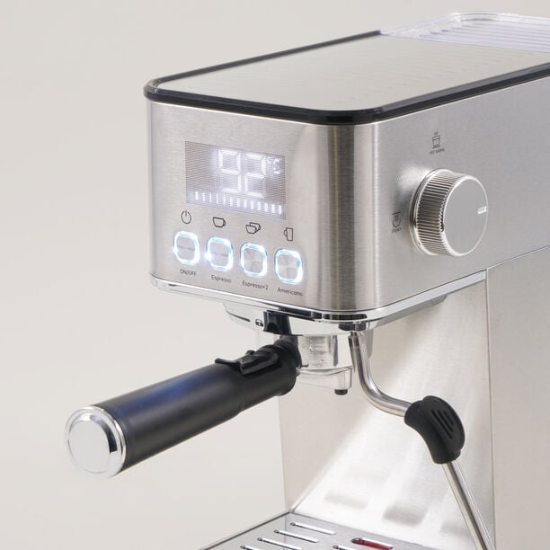 Alberto stainless steel espresso coffee maker, plastic 125g container 150W image number 2