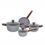 Alberto 7Pcs Non Stick Grey Cookware Set image number 1