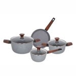 Alberto 7Pcs Non Stick Grey Cookware Set image number 1