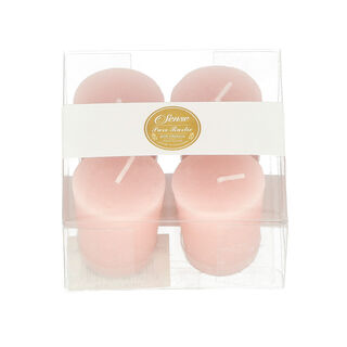 VOTIVE CANDLE SCENTEDPINK H:4.7xDIA:4.3CM SET OF 4