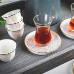 طقم شاي وقهوة 18قطعة من دلتي image number 3