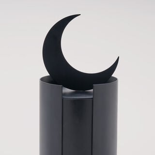 Homez Qamar Collection Candle Holder, Black, 9*9*25 Cm