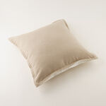 Homez Beige Plain Cushion Cover, 50*50Cm image number 2