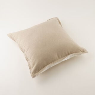 Homez Beige Plain Cushion Cover, 50*50Cm
