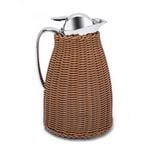 Dallaty Stainless Steel Vacuum Flask Rattan With Design Of Bamboo Light Brown 1L image number 0