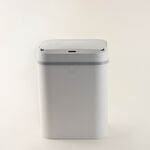 Homez 12L White Square Smart Sensor Trash Can image number 0