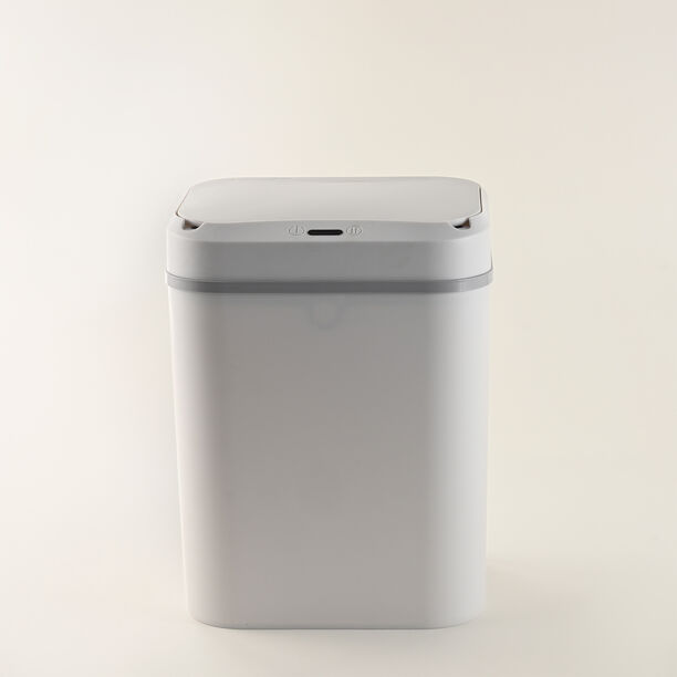 Homez 12L White Square Smart Sensor Trash Can image number 0