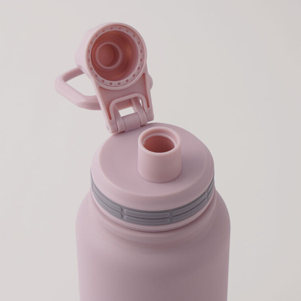 ألبرتو قارورة رياضية مزدوجة الجدار من ستانلس ستيل، وردي 800مل image number 2