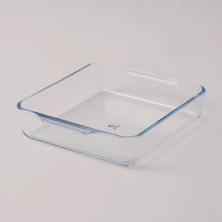 Alberto 2pcs borosilicate glass baking tray set