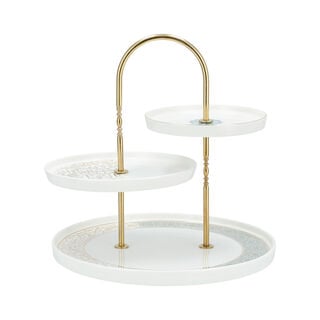 Misk Stainless Steel 3 Tier Serving Stand