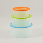 Pentola 7pcs plastic food storage container set with lids, multicolor image number 5