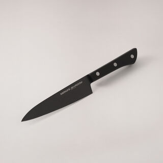 Samura shadow 2pcs stainless steel kitchen knives set with black nonstick coating