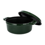 Alberto cast iron dark green casserole 28 cm image number 2