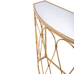 Homez Metal Console Table Gold  image number 2