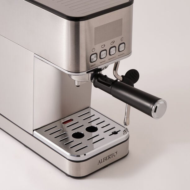 أوبال ماكينة قهوة إسبريسو ستانلس ستيل، فضي 1.7لتر image number 2